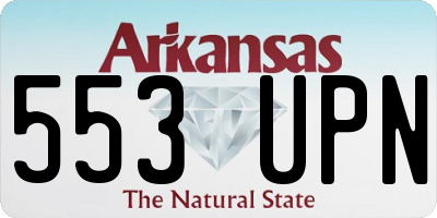 AR license plate 553UPN