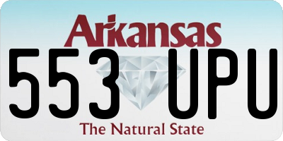 AR license plate 553UPU
