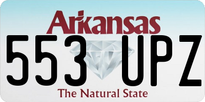 AR license plate 553UPZ