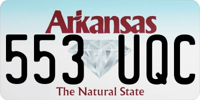 AR license plate 553UQC