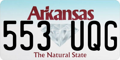 AR license plate 553UQG