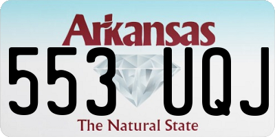 AR license plate 553UQJ