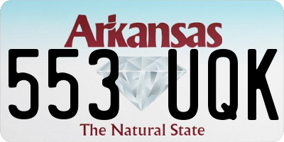AR license plate 553UQK