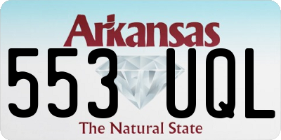 AR license plate 553UQL