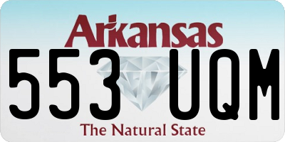 AR license plate 553UQM