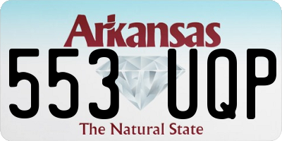 AR license plate 553UQP