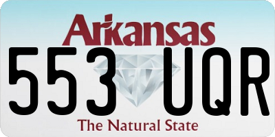 AR license plate 553UQR