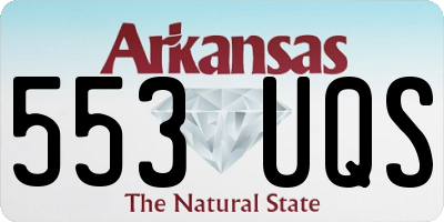 AR license plate 553UQS