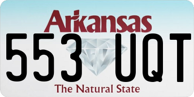 AR license plate 553UQT