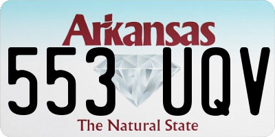 AR license plate 553UQV