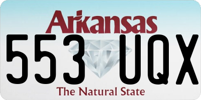 AR license plate 553UQX