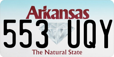 AR license plate 553UQY