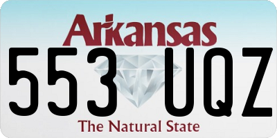 AR license plate 553UQZ