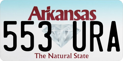 AR license plate 553URA