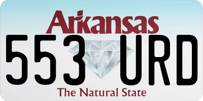 AR license plate 553URD