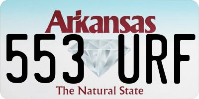 AR license plate 553URF
