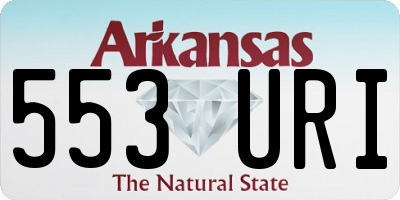 AR license plate 553URI
