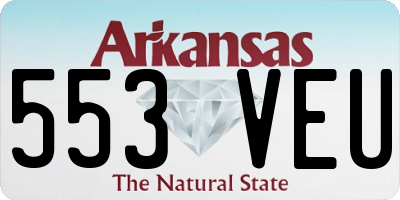 AR license plate 553VEU