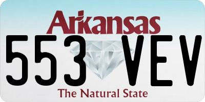 AR license plate 553VEV