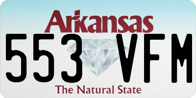 AR license plate 553VFM