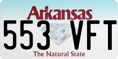 AR license plate 553VFT