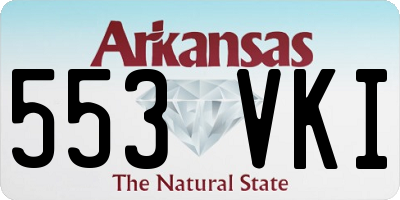 AR license plate 553VKI
