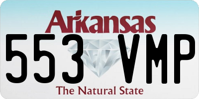 AR license plate 553VMP