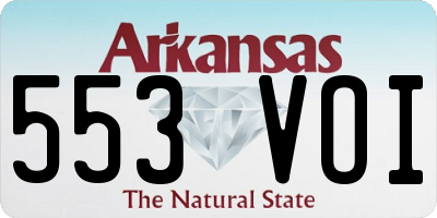 AR license plate 553VOI