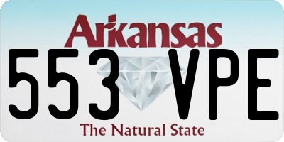 AR license plate 553VPE