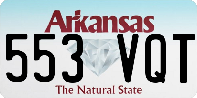 AR license plate 553VQT
