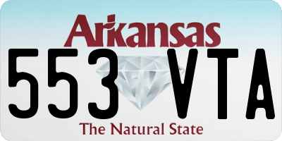 AR license plate 553VTA
