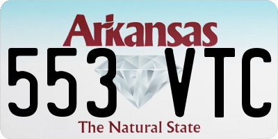 AR license plate 553VTC