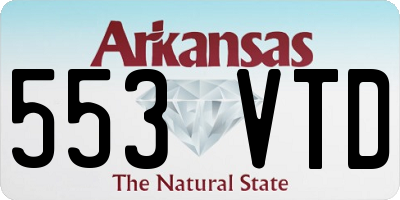 AR license plate 553VTD