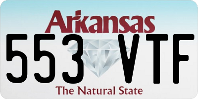 AR license plate 553VTF