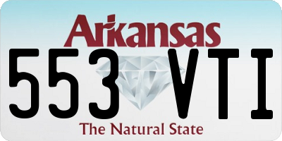 AR license plate 553VTI