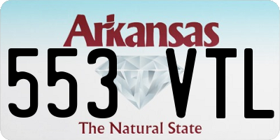 AR license plate 553VTL