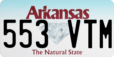 AR license plate 553VTM