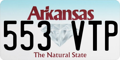 AR license plate 553VTP