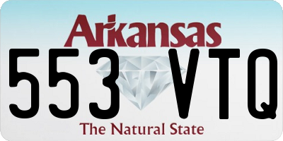 AR license plate 553VTQ