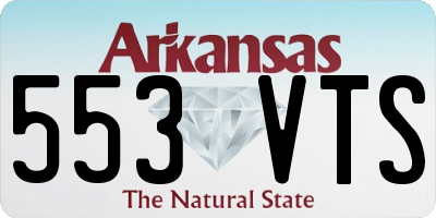 AR license plate 553VTS
