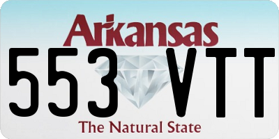 AR license plate 553VTT