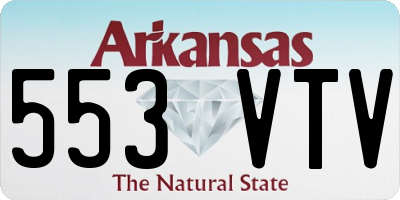 AR license plate 553VTV