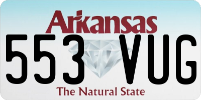 AR license plate 553VUG