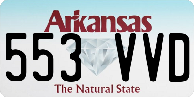 AR license plate 553VVD