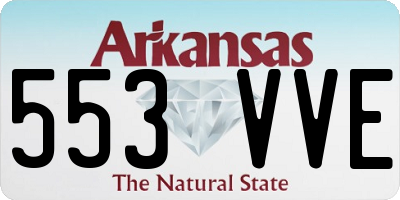AR license plate 553VVE