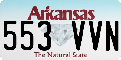 AR license plate 553VVN