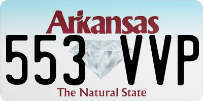 AR license plate 553VVP