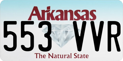 AR license plate 553VVR