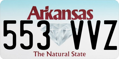 AR license plate 553VVZ