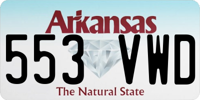 AR license plate 553VWD
